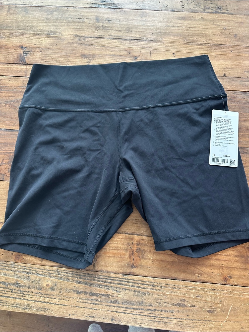 lululemon athletica Black High-Rise Bike Shorts